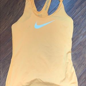 Neon orange Nike tank top